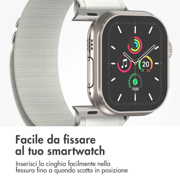 imoshion Cinturino in nylon Alpine Apple Watch | 38/40/41/42 mm - Bianco