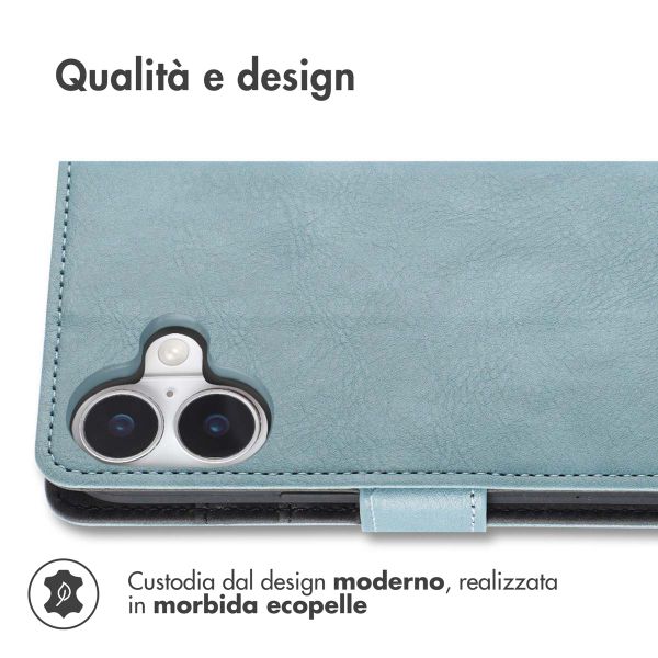 imoshion Cover a libro di Lusso Apple iPhone 17 - Azzurro