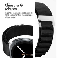 imoshion Cinturino in nylon Alpine Samsung Galaxy Watch 8 (40/44mm) / Classic (46mm) - Nero