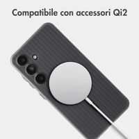 Accezz Cover Lite con MagSafe | Fluted | Samsung Galaxy S24 - Grigio