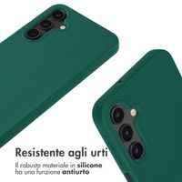 imoshion Cover in Silicone con Cordino Samsung Galaxy S24 FE - Verde scuro