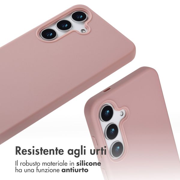 imoshion Cover in Silicone con Cordino Samsung Galaxy S25 Plus - Sand Pink