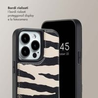Selencia Cover per telefono Nova con cordino e portacarte Apple iPhone 13 Pro - Zazzy Zebra