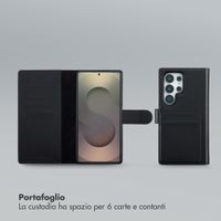 Selencia Libreria rimovibile Olyn con MagSafe Samsung Galaxy S25 Ultra - Nero