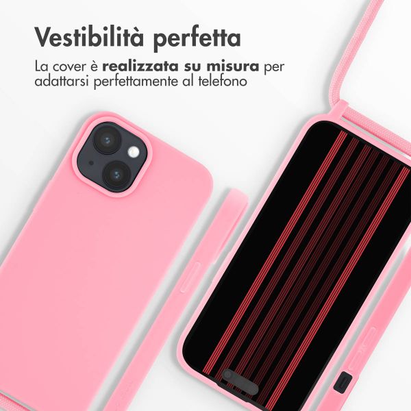 imoshion Cover in Silicone con Cordino Apple iPhone 15 - Rosa