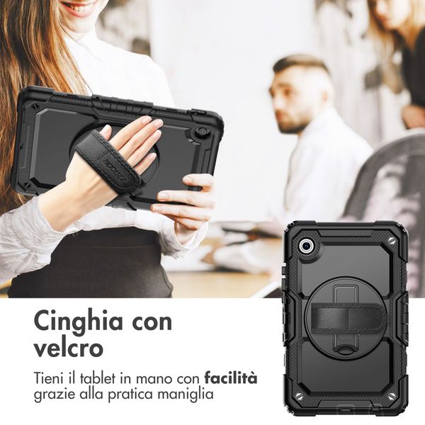 Accezz Cover Posteriore Resistente con tracolla Samsung Galaxy Tab A11 - Nero