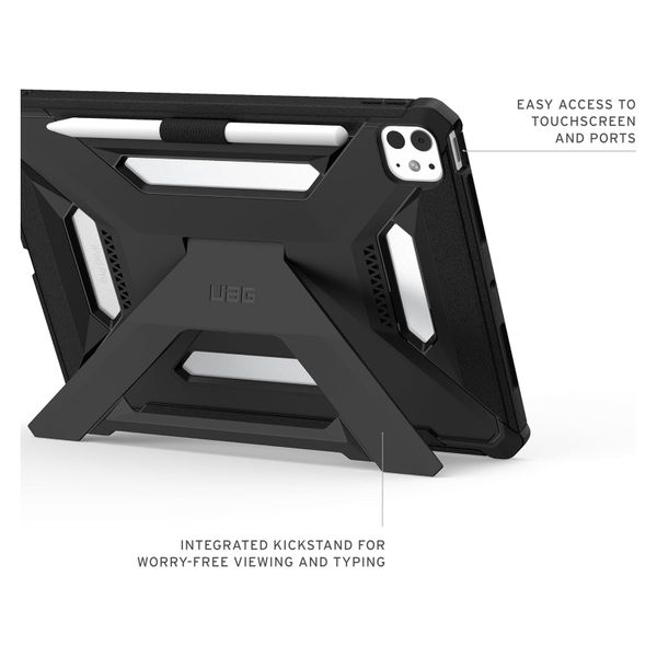 UAG Custodia posteriore Scout Plus con supporto Apple iPad Pro 11 (2025) M5 / (2024) M4 - Black