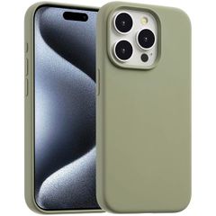 Accezz Cover in silicone liquido con MagSafe Apple iPhone 15 Pro Max - Cooper Green