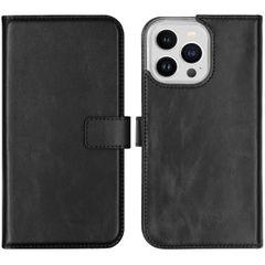 Selencia Cover a libro in vera pelle Apple iPhone 14 Pro Max - Nero
