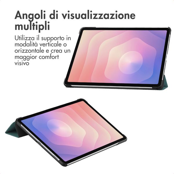 imoshion Cover a libro Trifold Samsung Galaxy Tab S11 - Verde scuro