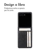imoshion Cover a libro di Lusso Samsung Galaxy Z Flip 8 - Nero