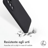 Accezz Cover Posteriore in Silicone Liquido Samsung Galaxy A57 (5G) - Nero