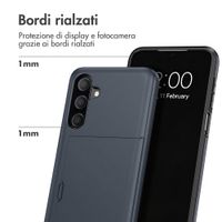 imoshion Cover Posteriore con Porta Carte Samsung Galaxy A27 (5G) - Blu scuro