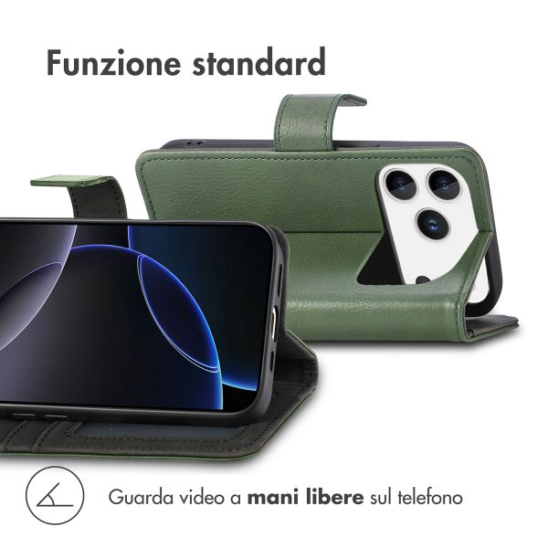 imoshion Cover a libro di Lusso Apple iPhone 17 Pro - Verde