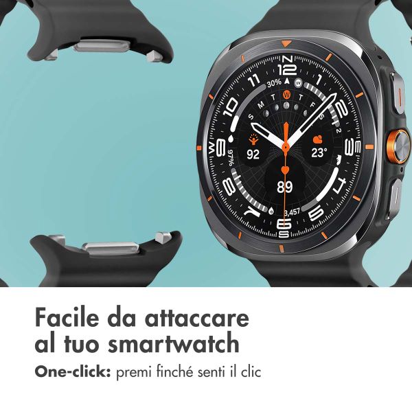 imoshion Cinturino Ocean in silicone Samsung Galaxy Watch Ultra (2024/2025) - Nero