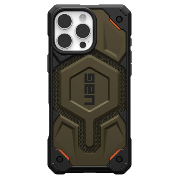 UAG Cover Posteriore Monarch Pro Apple iPhone 16 Pro Max - Kevlar Element Green