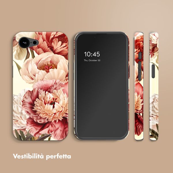 Selencia Cover posteriore Vivid con MagSafe Apple iPhone 17e / 16e - Vintage Peony
