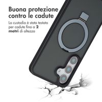 Accezz Cover con anello e supporto con MagSafe Samsung Galaxy S25 Plus - Nero