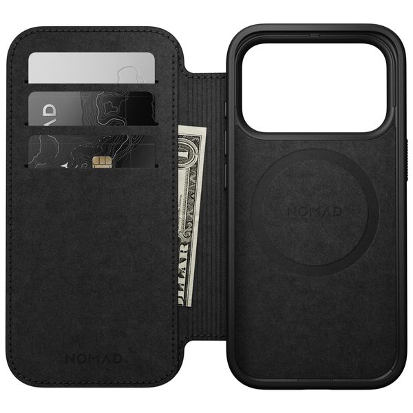 Nomad Cover a libro in pelle moderna Apple iPhone 18 Pro Max - Brown