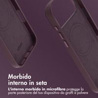 Accezz Cover in Pelle con MagSafe Apple iPhone 17 Pro Max - Heath Purple