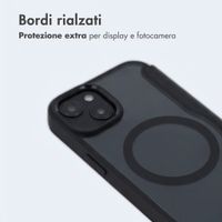 imoshion Bookcase trasparente con MagSafe Apple iPhone 15 - Nero