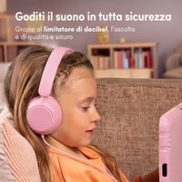 imoshion Cuffie per bambini con filo - cavo AUX - limitatore di decibel - Candy Pink