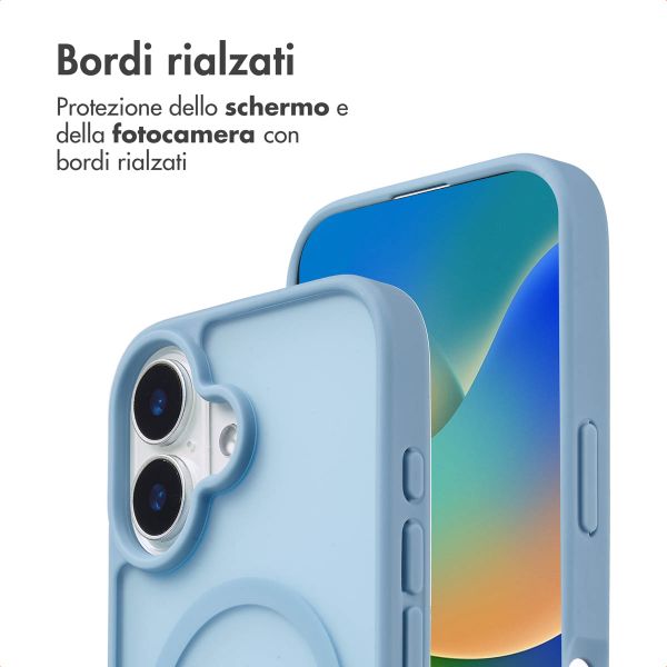 imoshion Cover posteriore Color Guard con MagSafe Apple iPhone 16 - Azzurro