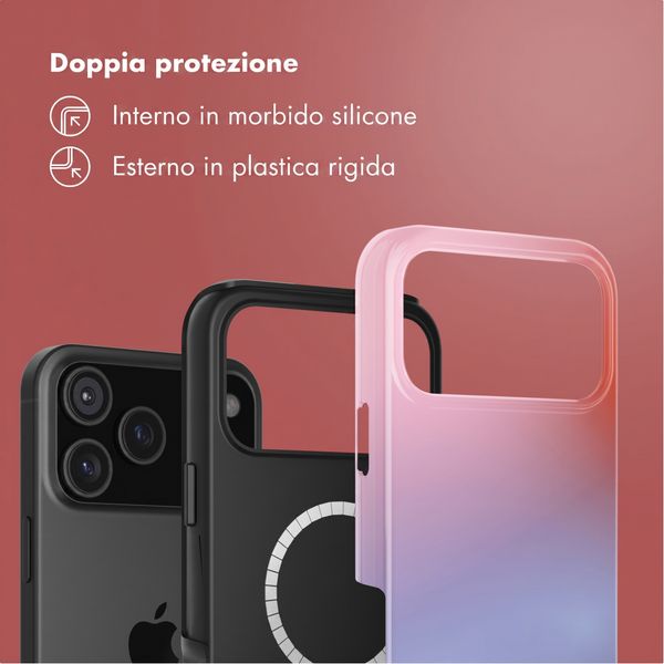 Selencia Cover posteriore Vivid con MagSafe Apple iPhone 18 Pro Max / 17 Pro Max - Gradient Soft Blush