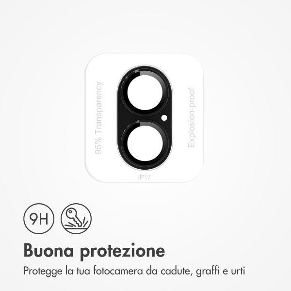 imoshion Protezione fotocamera in Vetro 2 Pezzi Apple iPhone 17 - Nero