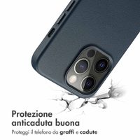 Accezz Cover in Pelle con MagSafe Apple iPhone 13 Pro - Nightfall Blue