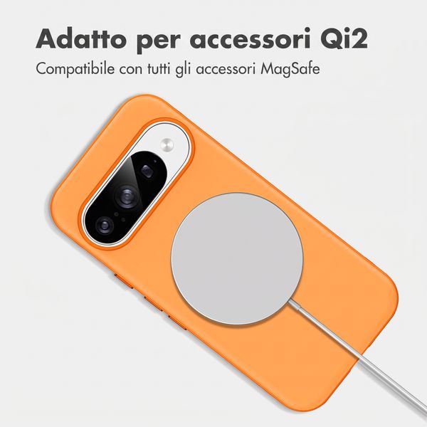 imoshion Cover posteriore Color con Thin MagSafe Ring Google Pixel 9 / 9 Pro - Arancio