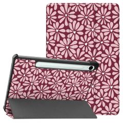 imoshion Cover Trifold Design Samsung Galaxy Tab S9 11.0 pollici / S10 Lite / S10 FE / S9 FE 10.9 pollici - Bloom Love Blush