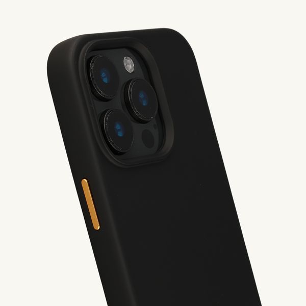Selencia Cover posteriore Rivièra con MagSafe con ganci rimovibili Apple iPhone 15 Pro - Velvet Black