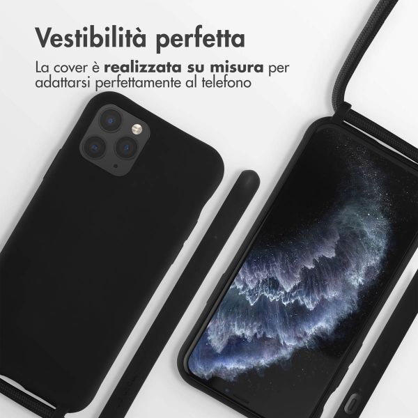 imoshion Cover in Silicone con Cordino Apple iPhone 11 Pro - Nero