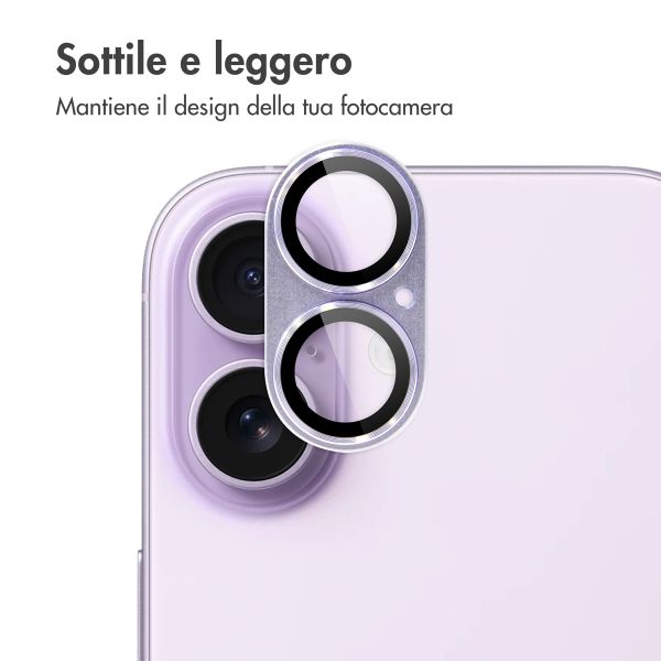 imoshion Protezione fotocamera in Vetro 2 Pezzi Apple iPhone 17 - Lavender
