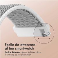 imoshion Cinturino in nylon con chiusura a strappo Samsung Galaxy Watch 7 40/44 mm - Grigio
