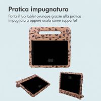 imoshion Cover Posteriore Kidsproof Design con maniglia Apple iPad 9 (2021) 10.2 pollici / iPad 8 (2020) 10.2 pollici / iPad 7 (2019) 10.2 pollici - Stampa pantera
