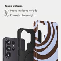 Selencia Cover Posteriore Vivid Samsung Galaxy S26 Ultra - Dream Swirl Chocolate