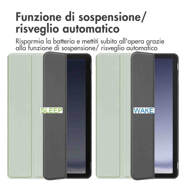 imoshion Cover a libro Trifold Samsung Galaxy Tab A9 Plus - Verde chiaro