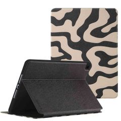Selencia Cover per tablet Vivid Apple iPad 9 (2021) 10.2 pollici / iPad 8 (2020) 10.2 pollici / iPad 7 (2019) 10.2 pollici - Art Wave Black