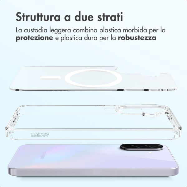 Accezz Cover posteriore Xtreme Impact con MagSafe Samsung Galaxy A36 - Trasparente