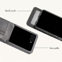 imoshion Cover a libro di Lusso Samsung Galaxy Z Flip 8 - Nero