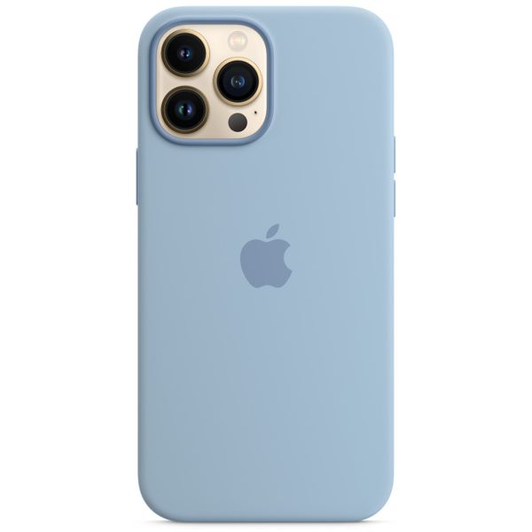 Apple Cover Posteriore in Silicone con MagSafe Apple iPhone 13 Pro Max - Blue Fog