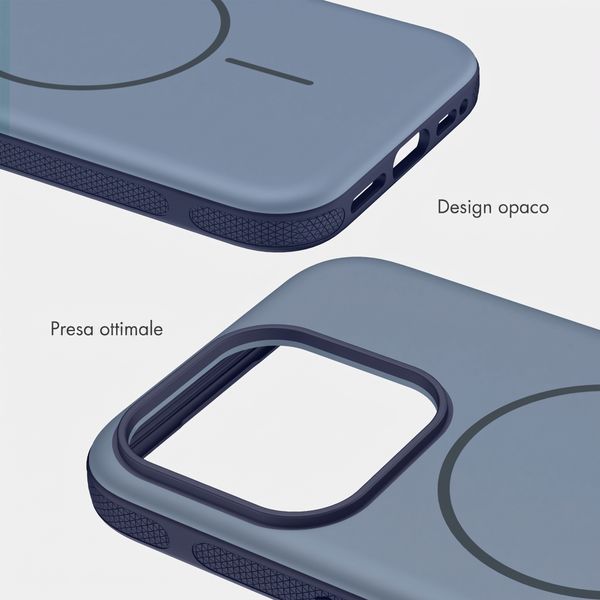 imoshion Cover posteriore Color con Thin MagSafe Ring Apple iPhone 15 Pro - Blu scuro