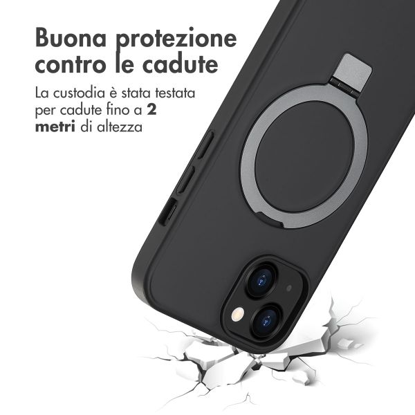 Accezz Cover con anello e supporto con MagSafe Apple iPhone 14 - Nero