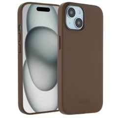 Accezz Cover in Pelle con MagSafe Apple iPhone 15 - Marrone caffè
