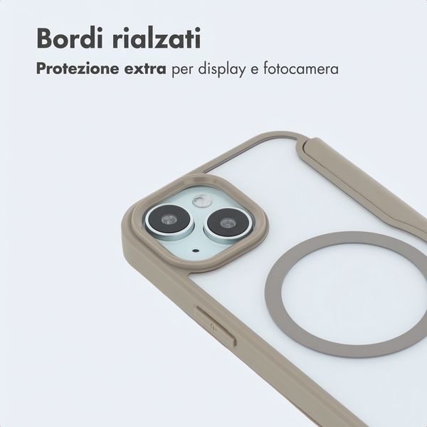 imoshion Bookcase trasparente con MagSafe Apple iPhone 15 - Beige