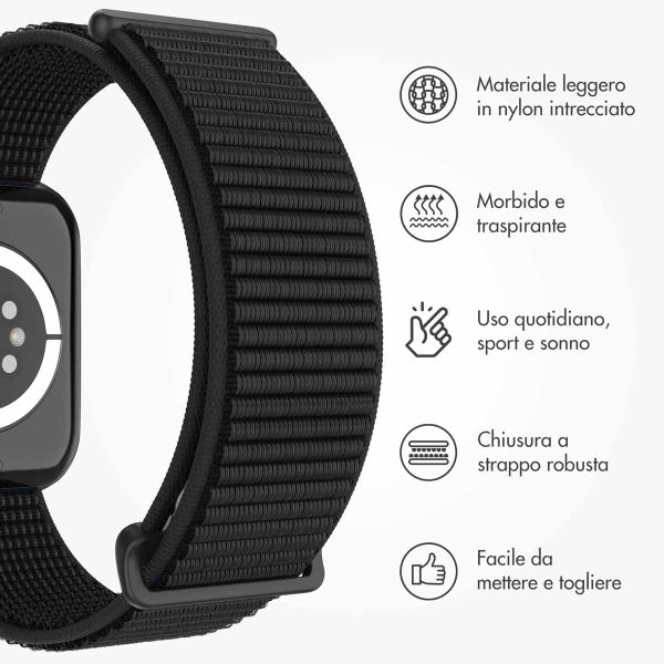 imoshion Cinturino in nylon Apple Watch | 38/40/41/42 mm - Nero