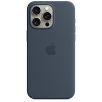 Apple Cover Posteriore in Silicone con MagSafe Apple iPhone 15 Pro Max - Storm Blue