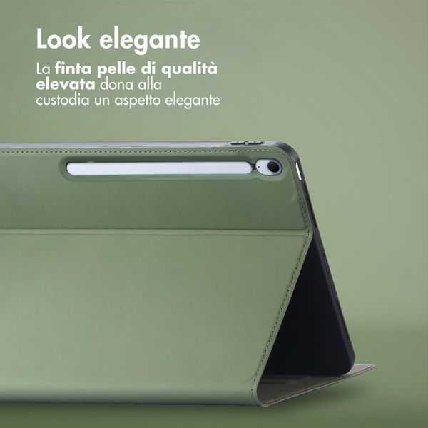 Accezz Cover Tablet Classica Samsung Galaxy Tab S10 FE Plus - Verde